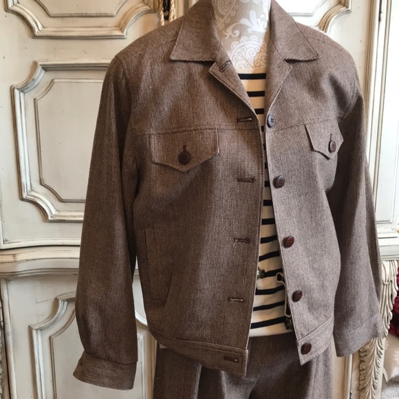 PENDLETON KNOCKABOUTS JACKET & SKORT LUXURY VINTAGE VIRGIN WOOL SZ M LIKE NEW - Picture 2 of 8